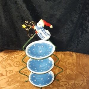 Christmas snack dish